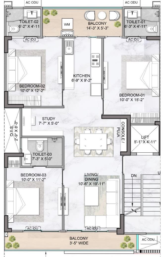 87130-3.5bhk